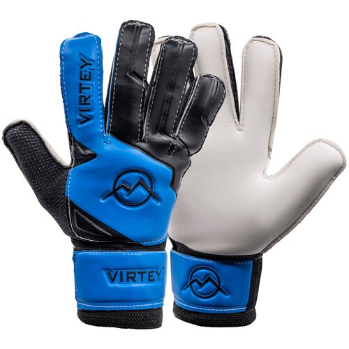 Вратарские перчатки Virtey, синий вратарские перчатки virtey размер 10 желтый