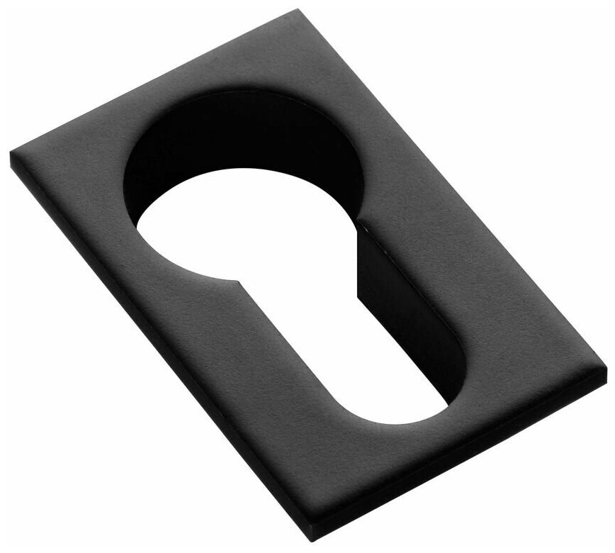 LUX-KH-SM NERO накладка на евроцилиндр квадратная невидимая цвет - черный