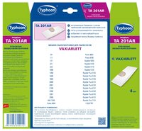 Тайфун Бумажные мешки-пылесборники TA 201AR белый 4 шт.