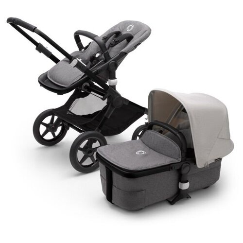 Детская коляска 2 в 1 Bugaboo Fox3 Black/Grey Melange/Misty White