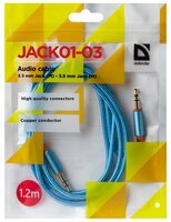 Кабель Defender mini jack 3.5 mm - mini jack 3.5 mm (JACK01-03) 1.2 м белый