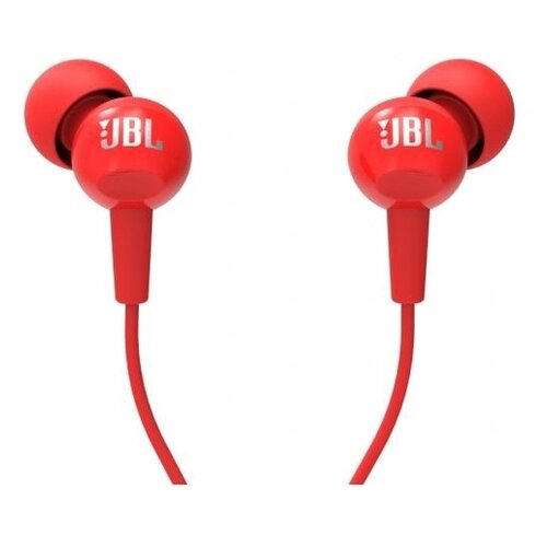 фото Наушники jbl c150si, red