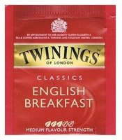 Чай черный Twinings English breakfast в пакетиках, 25 шт.