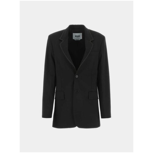 Пиджак MSGM Monopetto Blazer, черный, 38