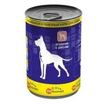 Корм для собак VitAnimals (0.41 кг) 20 шт. Консервы для собак Ягненок с рисом - изображение