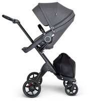 Прогулочная коляска Stokke Xplory V6 brushed grey/black/black черный