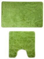 Комплект ковриков Milardo 500PA58M13, 50х80 см, 50х50 см зеленый