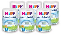 Смесь HiPP 2 Combiotic (с 6 месяцев) 800 г, 6 шт.