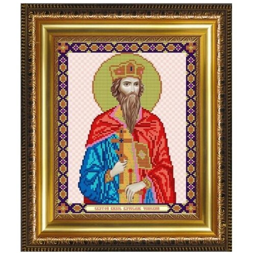 Рисунок на ткани Святой Князь Вячеслав