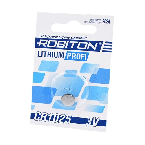 Батарейка ROBITON Lithium Profi CR1025, в упаковке: 1 шт. батарейка robiton lithium profi cr1632 в упаковке 1 шт