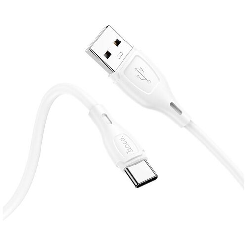 Кабель USB HOCO X61 Ultimate silicone, USB - Type-C, 3.0А, 1м, белый