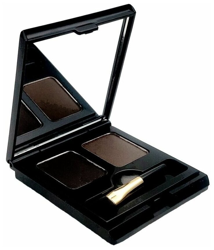 L’ocean Тени для бровей / Eye Brow Cake, 01 Black + Brown