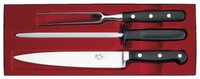 Набор VICTORINOX German type 1 нож, разделочная вилка, мусат черный