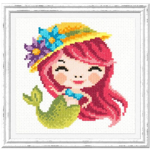 Набор для вышивания чудесная игла арт.10-32 Русалочка 15х16 см