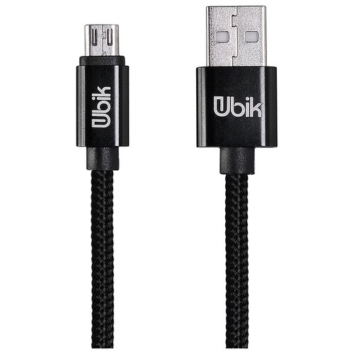 фото Кабель Ubik USB - microUSB (UM01) 1 м черный