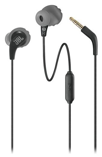 Наушники JBL Endurance RUN, mini jack 3.5 mm, black