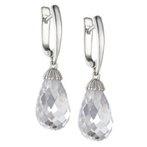 Серьги из серебра с цирконием СП2-1020