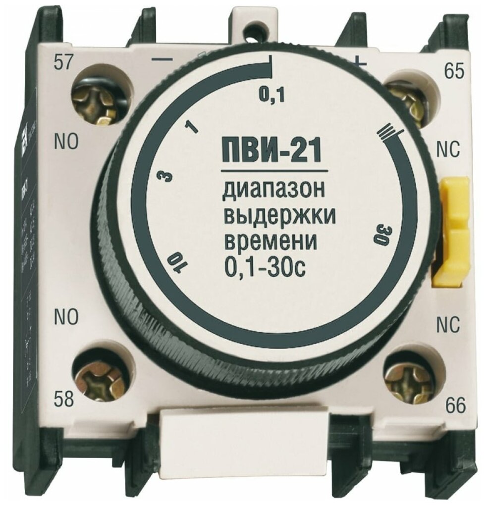 KPV20-11-3 ПВИ-23 задержка на выкл. 0,1-3сек. 1з+1р приставка Упаковка (10 шт.) IEK - фото №1