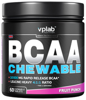 BCAA VP Laboratory BCAA chewable (60 таблеток) фруктовый пунш