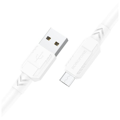 Кабель Borofone BX81 Goodway USB - Micro-USB, 1 м, 1 шт., белый