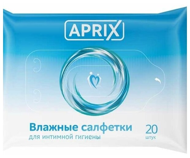 Салфетки Aprix (Априкс) влажные для интимной гигиены 20 шт. ООО "ЗетТек" - фото №2