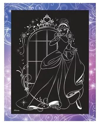 Гравюра Lori с эффектом серебра Принцессы Disney Золушка - фото №2