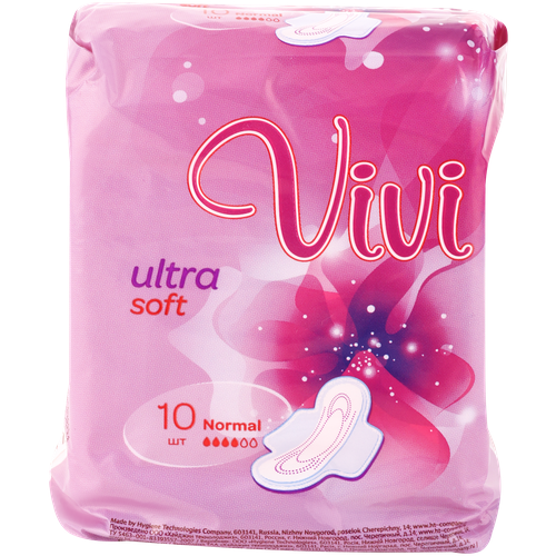 Прокладки Vivi ULTRA NORMAL SOFT для критических дней 10 шт. ультратонкие прокладки милана soft normal ультратонкие 10 шт