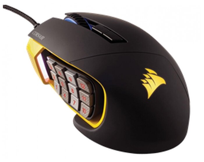 Мышь Corsair Scimitar PRO RGB Gaming Mouse Yellow-Black USB