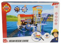 Dickie Toys Пожарный Сэм Морская станция с фигуркой 9251663 желтый/красный/голубой