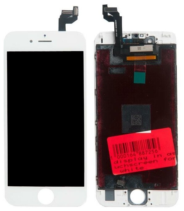 Ремкомплект для iPhone 6s : дисплей в сборе- белый, защитное стекло, набор инструментов, пошаговая инструкция