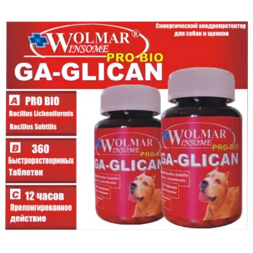 Пищевая добавка Wolmar Winsome Pro Bio Ga-Glican, флакон , 360 таб.