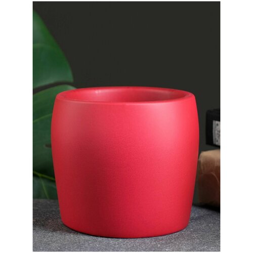 Кашпо Эко VipSet 0,55 бордо / Интерьерный декор / Дизайн интерьера / Кашпо для дома / Горшок кашпо