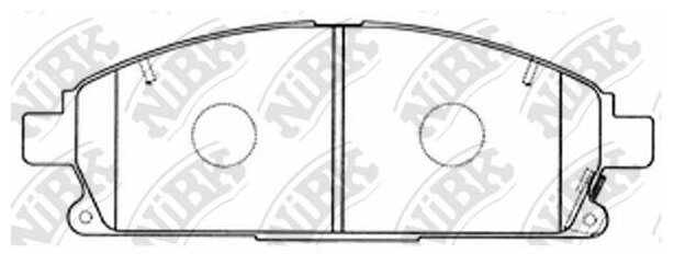 Колодки тормозные дисковые перед NIBK PN2389
