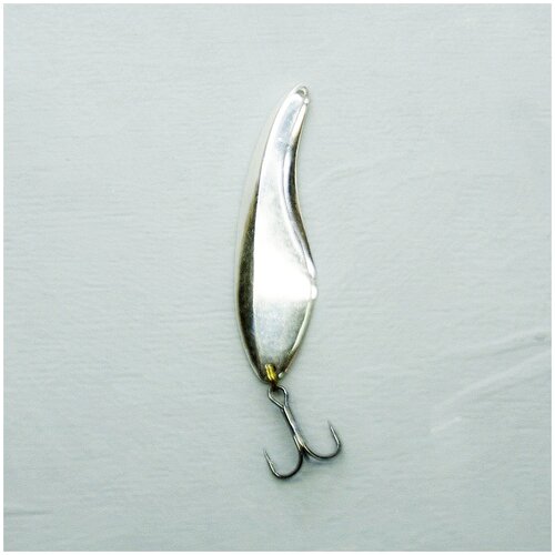 фото Блесна 'golden river' - кукри (ятаган эллипс) гладкая, 11 грамм, 55 мм, серебро