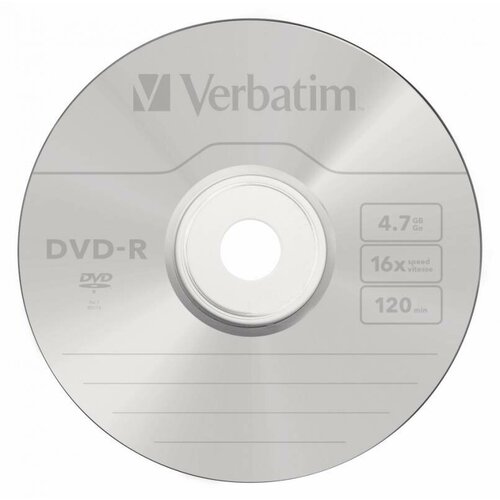 Диск DVD-R Verbatim, 4.7Gb, 16x Cake Box (50 штук) (43548) диск dvd r verbatim 4 7 gb 16x cake box 50 printable 50 200 43533