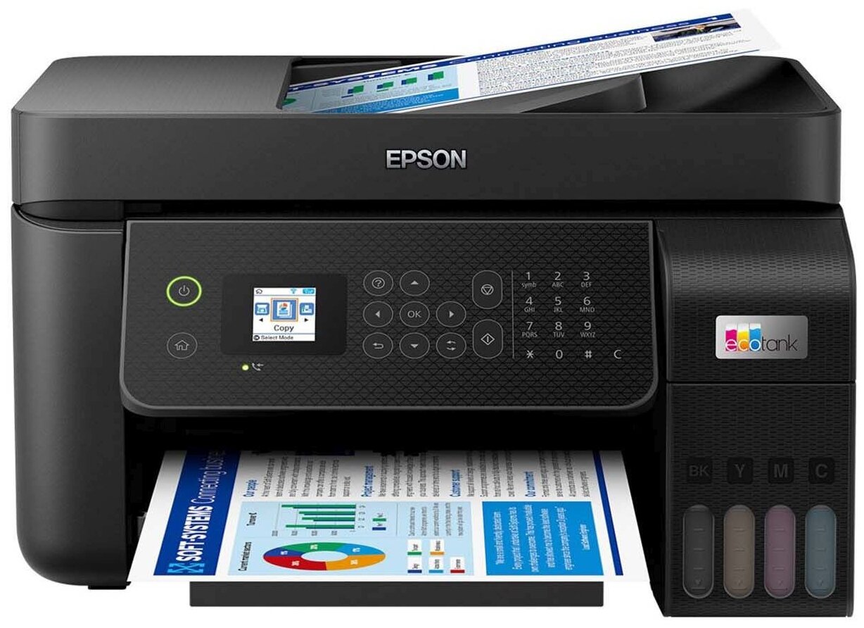 МФУ A4 Epson L5290 струйное Wi-Fi USB RJ-45 черное