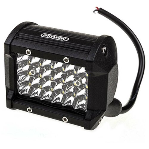 SKYWAY Прямоугольная светодиодная фара SKYWAY OFF ROAD 12V/24V 72W 6000К 24 диода ближний свет S07201058