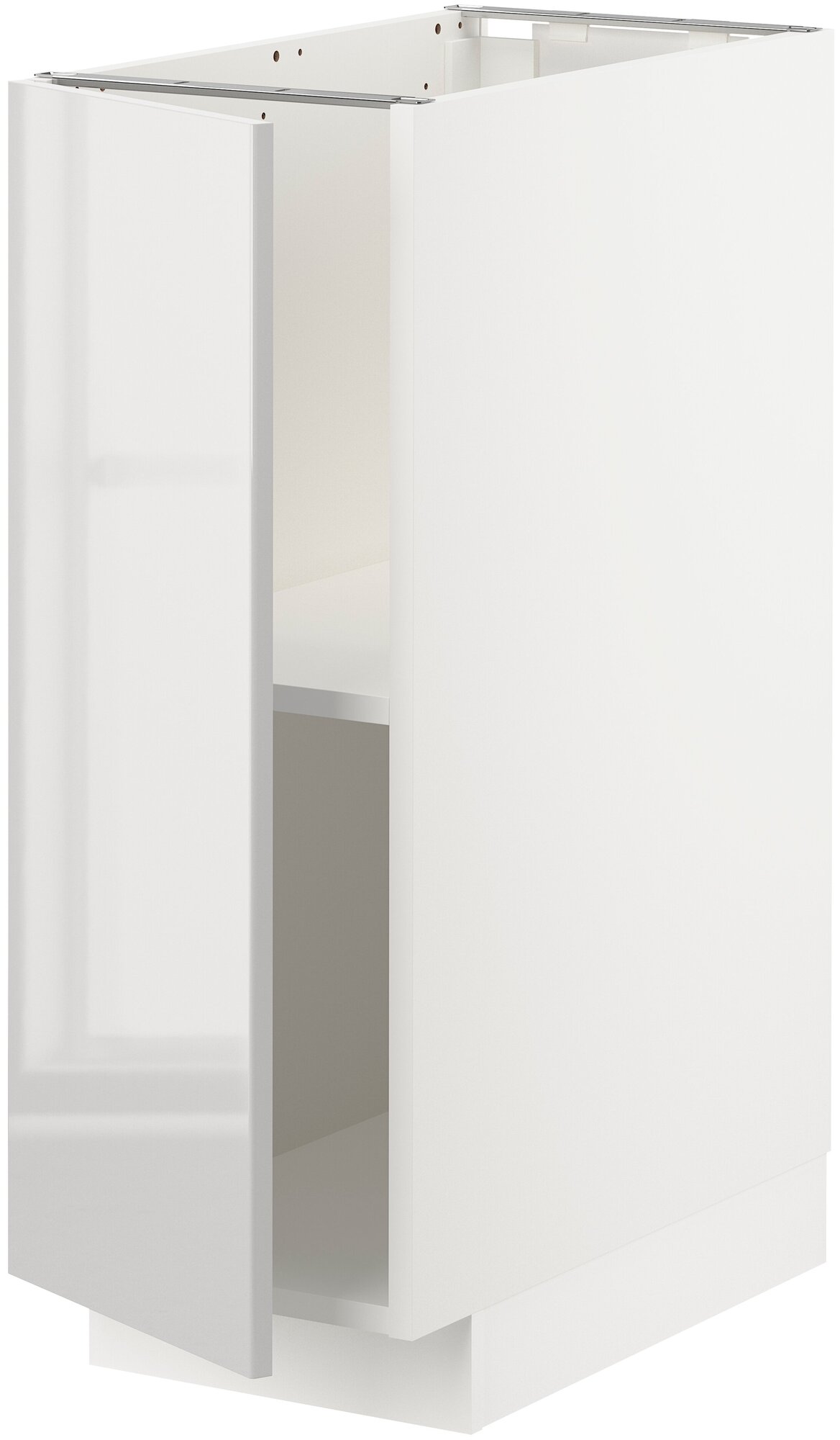 METOD метод напольный шкаф с полками 30x60 см белый/Рингульт светло-серый - фотография № 1
