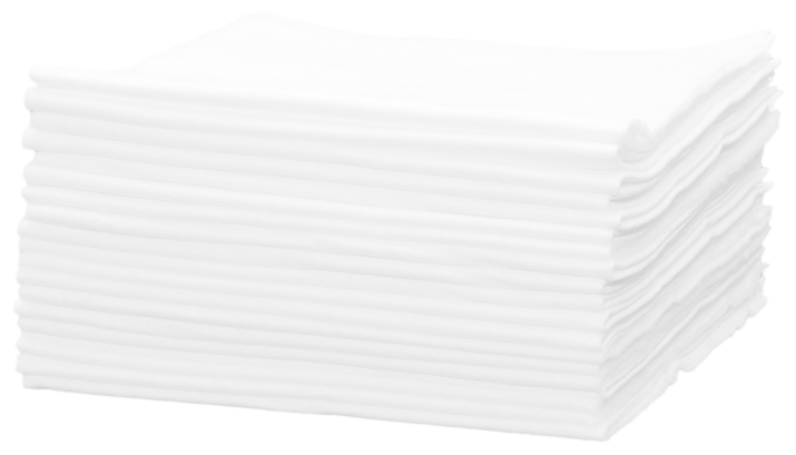 Полотенце 25х60 см белое Чистовье (стандарт, 40 г/м, спанлейс), 100 шт/упк