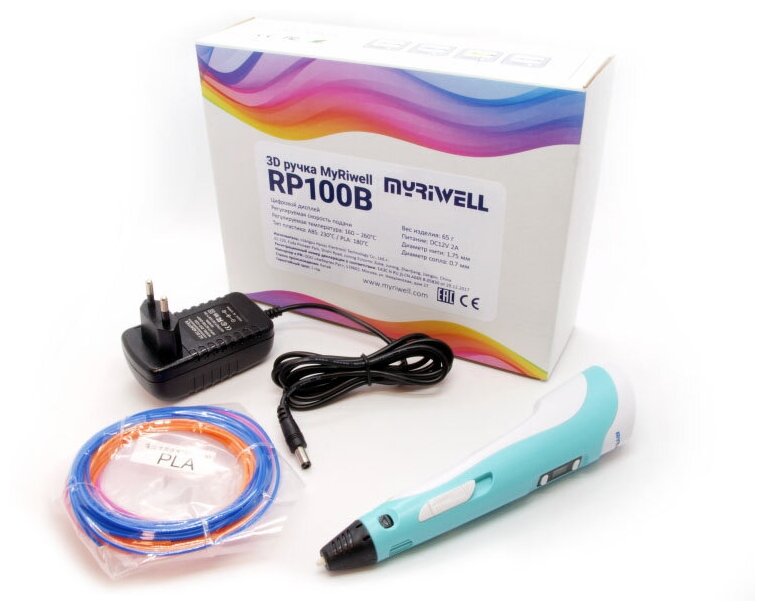 3D ручка MyRiwell RP100B (цвет: голубой)