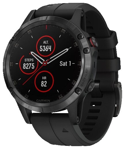 Часы Garmin Fenix 5 Plus Sapphire Black with Black Band