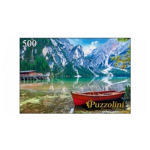 фото Пазл Рыжий кот Puzzolini Итальянские Доломиты Озеро Брайес (GIPZ500-7684), 500 дет.