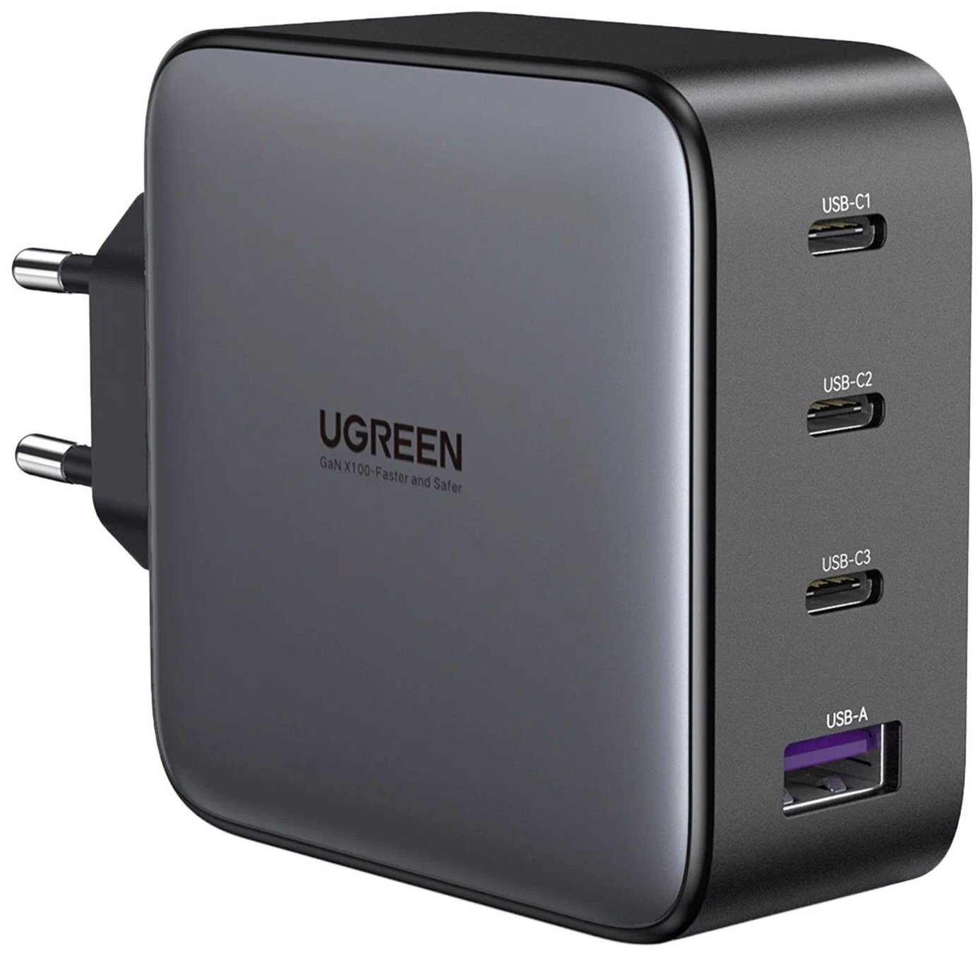 Сетевое зарядное устройство Ugreen USB A + 3 USB C 100W GaN Tech Fast Charger (40747)