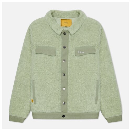 фото Мужская флисовая куртка dime sherpa denim зелёный , размер xl