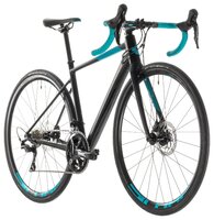 Шоссейный велосипед Cube Axial WS Race Disc (2019) black/darkmint 56 см (требует финальной сборки)