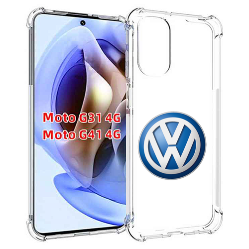 Чехол MyPads volkswagen мужской для Motorola Moto G31 4G / G41 4G задняя-панель-накладка-бампер чехол mypads ford 3 мужской для motorola moto g31 4g g41 4g задняя панель накладка бампер