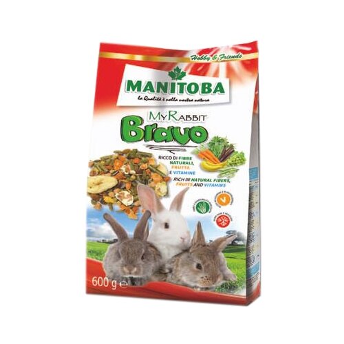 Корм для карликовых кроликов Manitoba My rabbit Bravo , 600 г