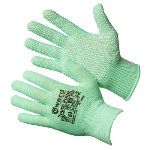 Нейлоновые перчатки с микроточечным покрытием Gward Touch Point размер 8 M 6 пар