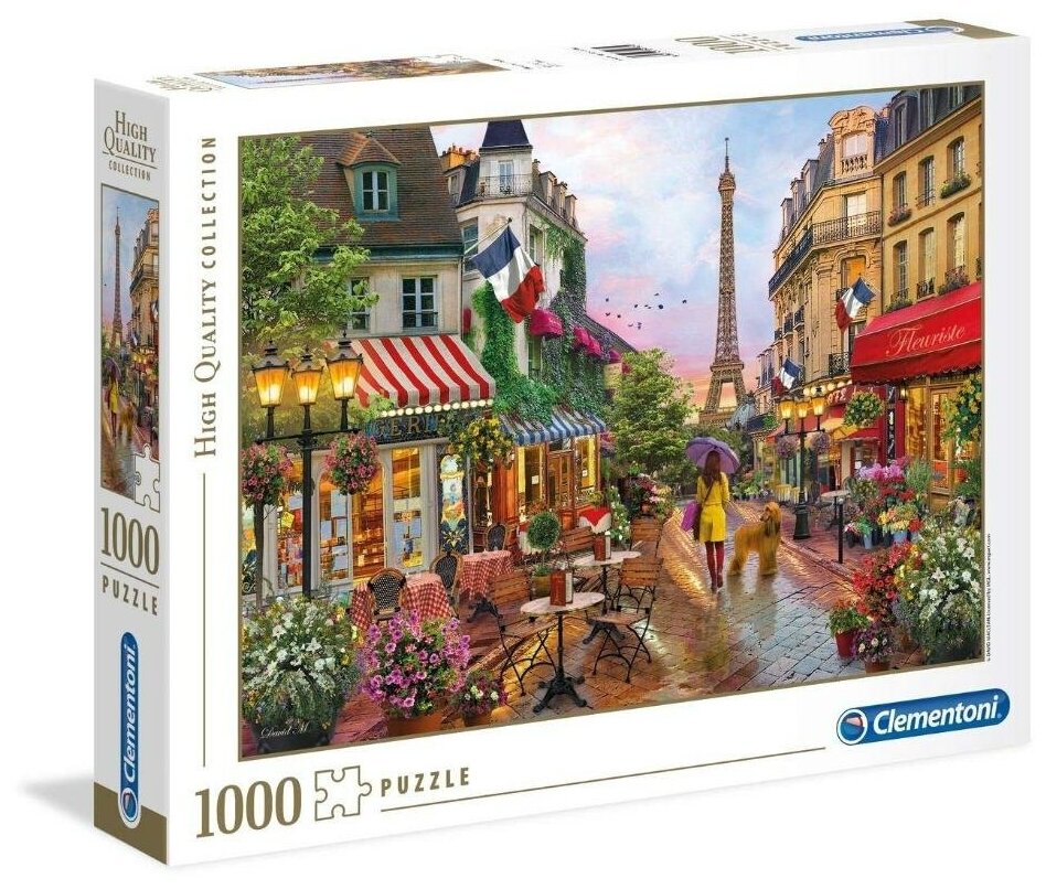 Пазл Clementoni 1000 деталей: Париж в цветах