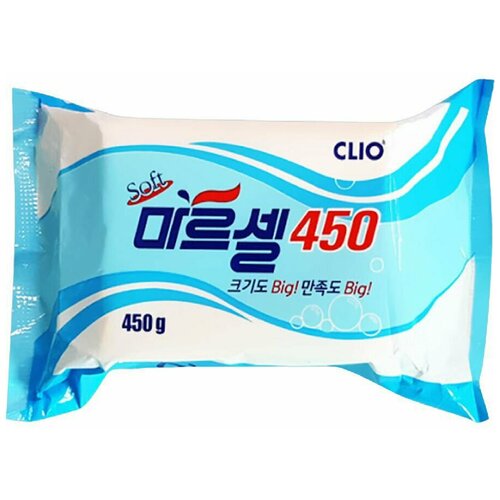 CLIO Мыло хозяйственное кусковое Marcel Soft Big Laundry Soap 450g